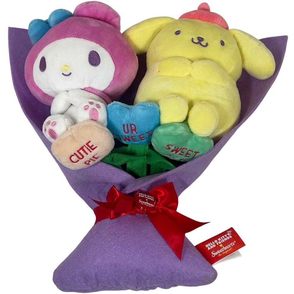 Sanrio Sweethearts Plush Bouquet My Melody & Pompompurin Valentine Dan Dee 2026